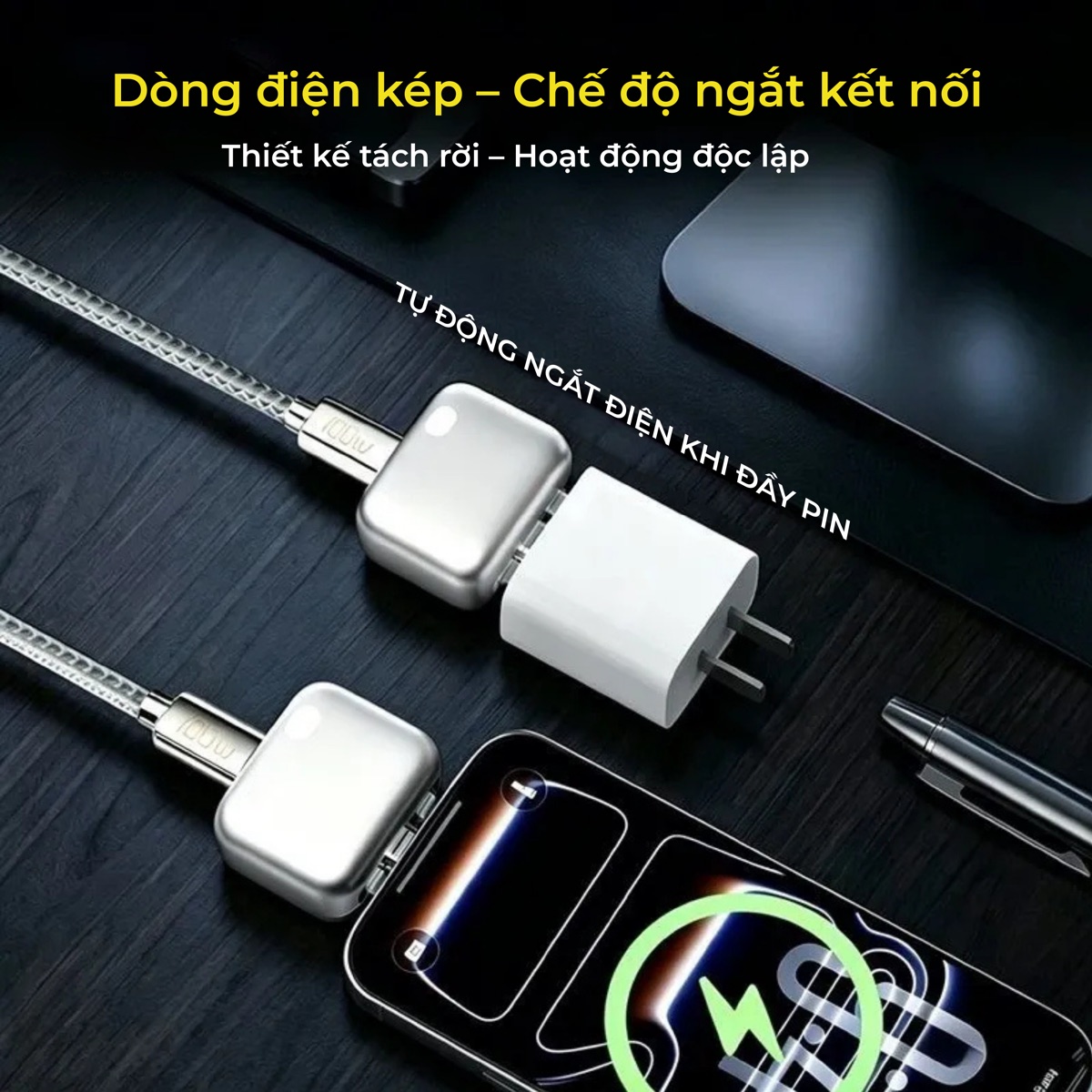 Tự động tách rời khi pin đầy