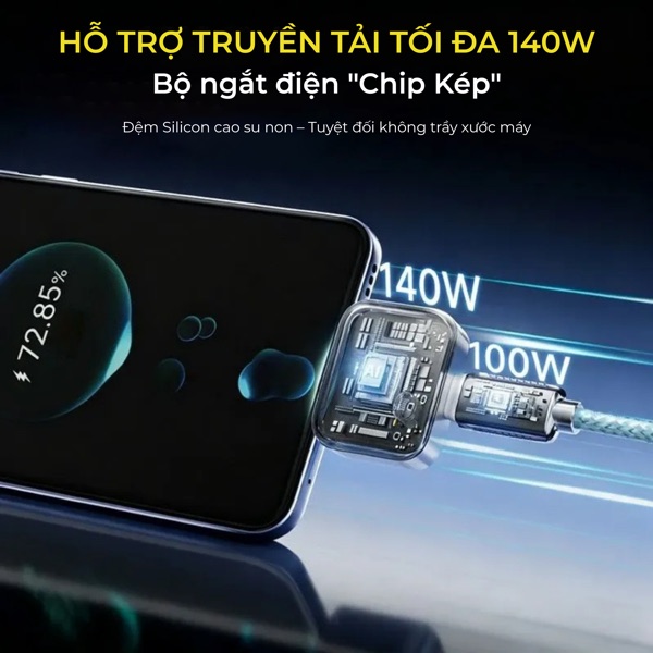 Hỗ trợ truyền tải 140W