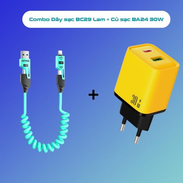 cáp sạc lò xo