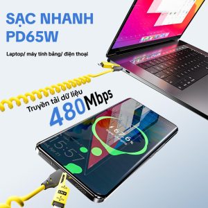 cáp sạc lò xo