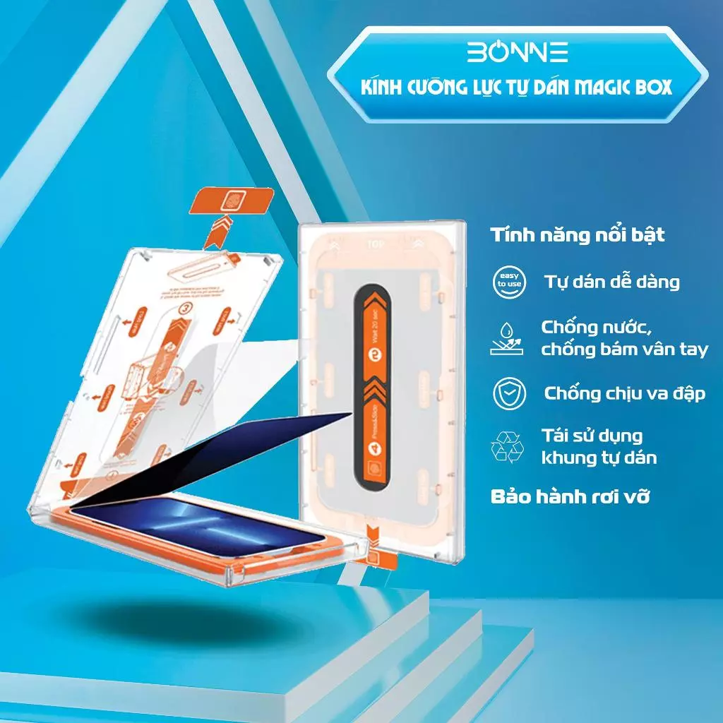 Kính cường lực tự dán MAGICBOX Mohave